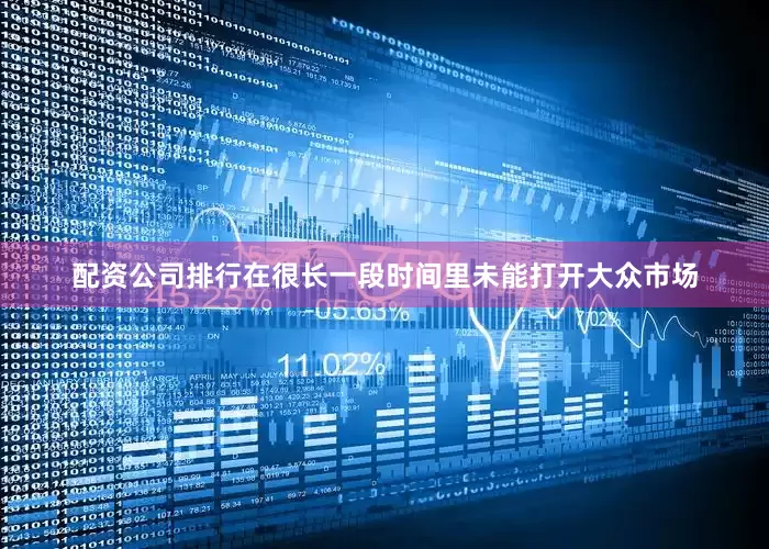配资公司排行在很长一段时间里未能打开大众市场