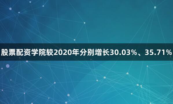 股票配资学院较2020年分别增长30.03%、35.71%